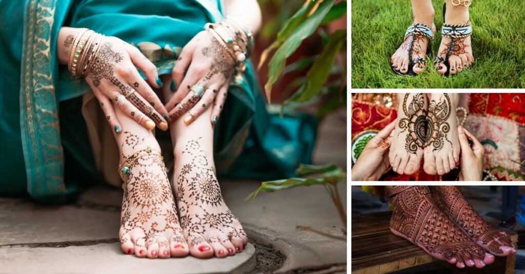 200 Feet Mehendi Design Captions for Instagram with Emojis and Hashtags